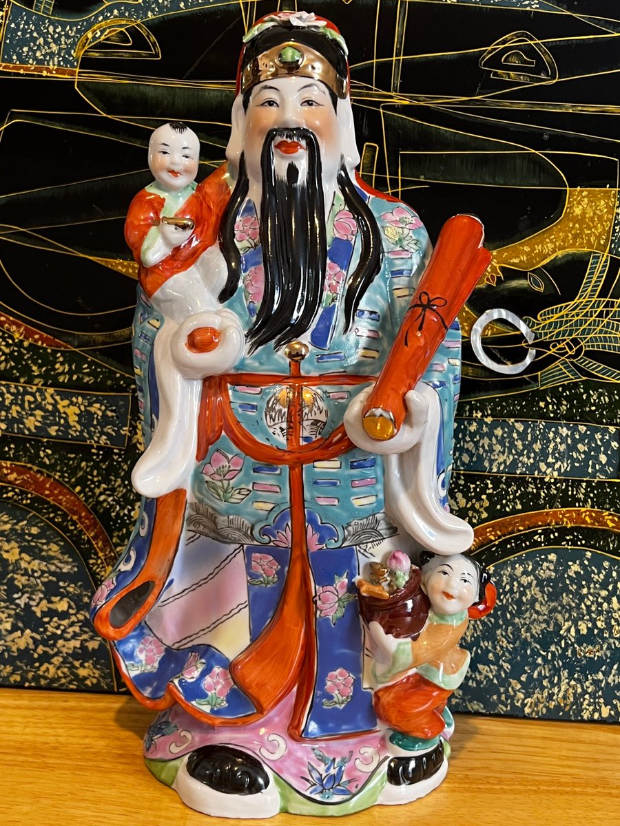 loveretrocrafts's tweet photo. Chinese Immortal Porcelain Statue 13.5 inches Tall, Vintage Fu Lu Shou Fulushou Fortune Wealth Chinese God, Wise Man Figure Statue https://t.co/XUfbYd6ScE #godofwealthy #iconicfigurine #iconicfigures #iconicgods #fortunegod #fortune #longevitygod https://t.co/eeNWAxCJPx