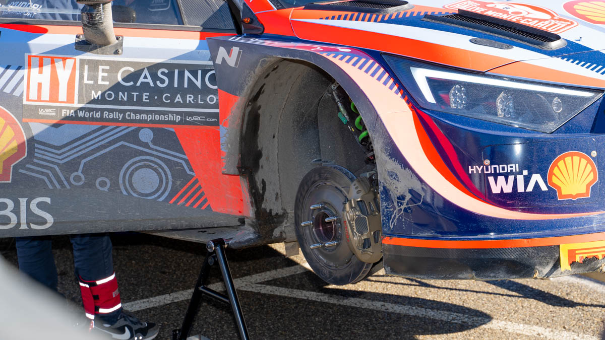 Butch_on_Racing's tweet photo. A little early morning WRC tech dump, Hyundai first up#RallyMonteCarlo #wrctech #pmwmagzine https://t.co/ZG0CGtSH7I
