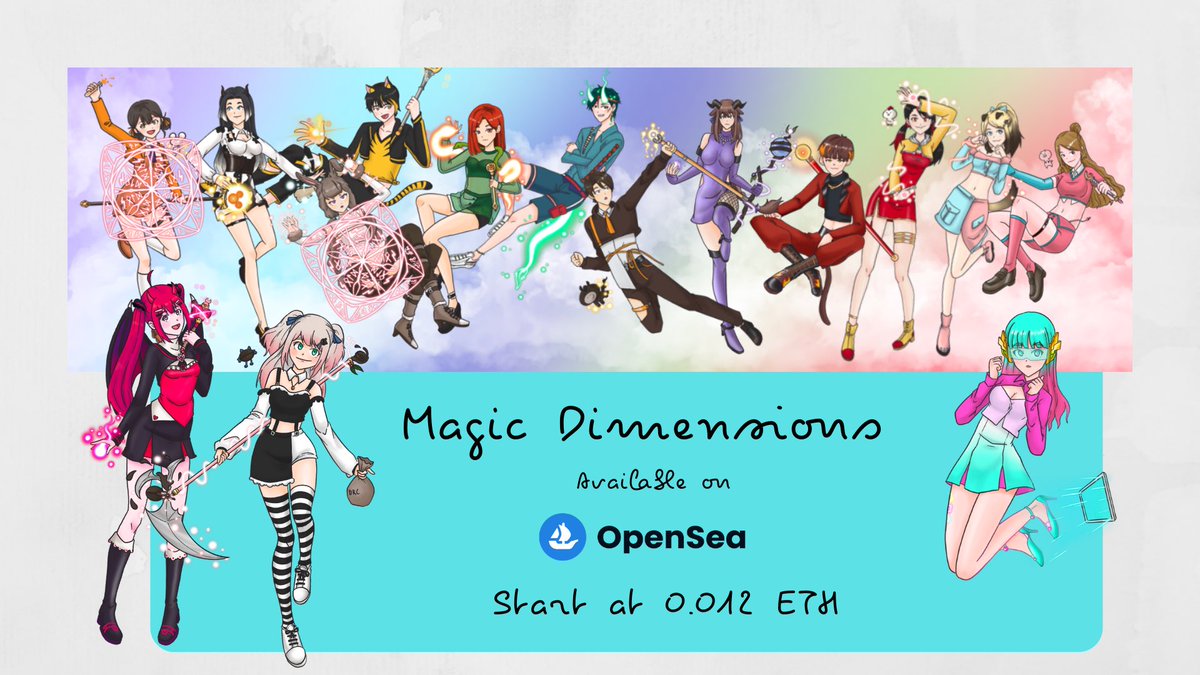 NftKoh's tweet photo. Magic Dimensions is Open!!

All Magician Year of Zodiac has come!!

Available on : https://t.co/bWzjXogxmt

Start at : 0.012 $ETH on ETH chain
And special Magician on Polygon chain!

#MGD #Magicdimensions
#NFTs #NFTTHAILAND #NFTCommunity #nftcollectors #NFTdrops  #OpenSeaNFT https://t.co/BiajwUnYD9