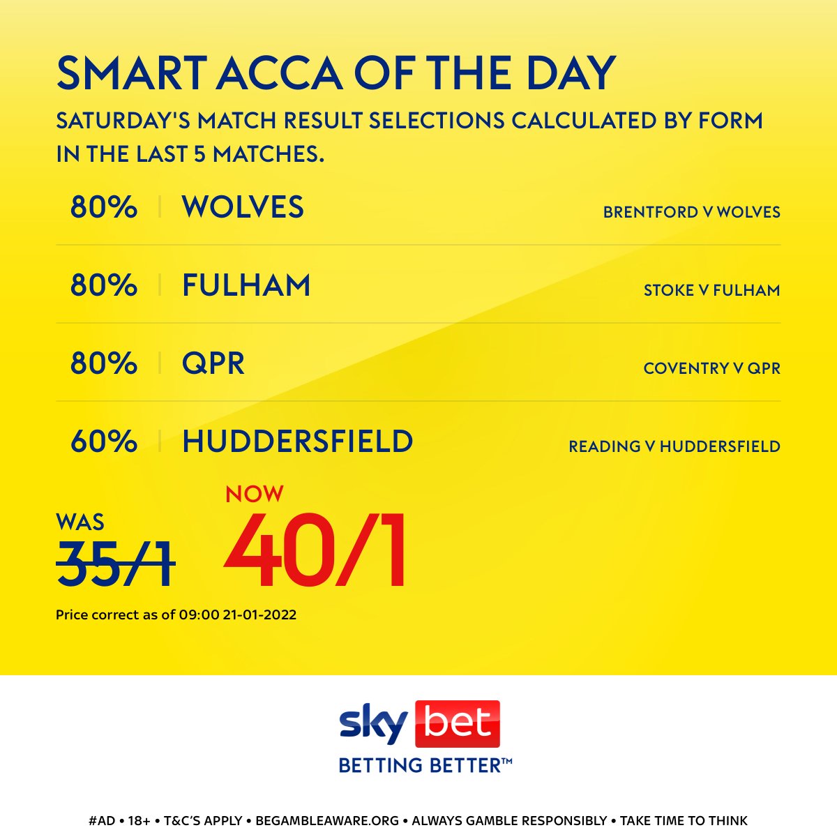 FootyAccums's tweet photo. ๐ฅ๐ฅ๐ฅ 40/1 WIN ACCA!! ๐ฅ๐ฅ๐ฅ
๐ The Smart Acca tool in app has worked out this BTTS Acca based on the form in the last 5 matches.
๐ Boosted link HERE >>> https://t.co/yLB8hQGlYx
#Ad | 18+ | https://t.co/rGiIaLusaV | Always Gamble Responsibly https://t.co/65cNZCcu7X