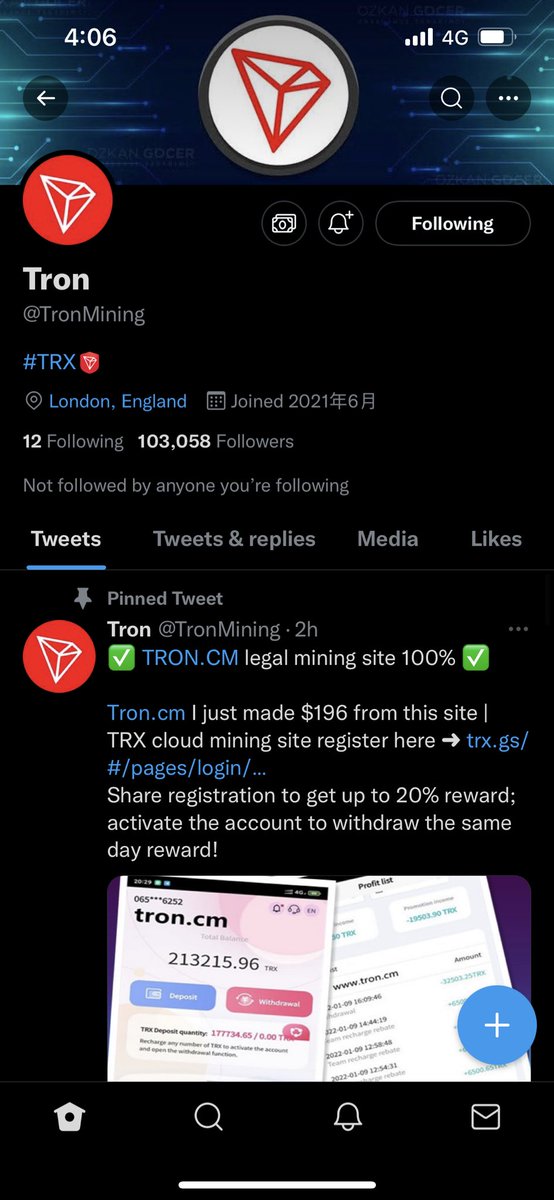 Qaqws7's tweet photo. @TronMining Done https://t.co/RhaDtTfyYo
