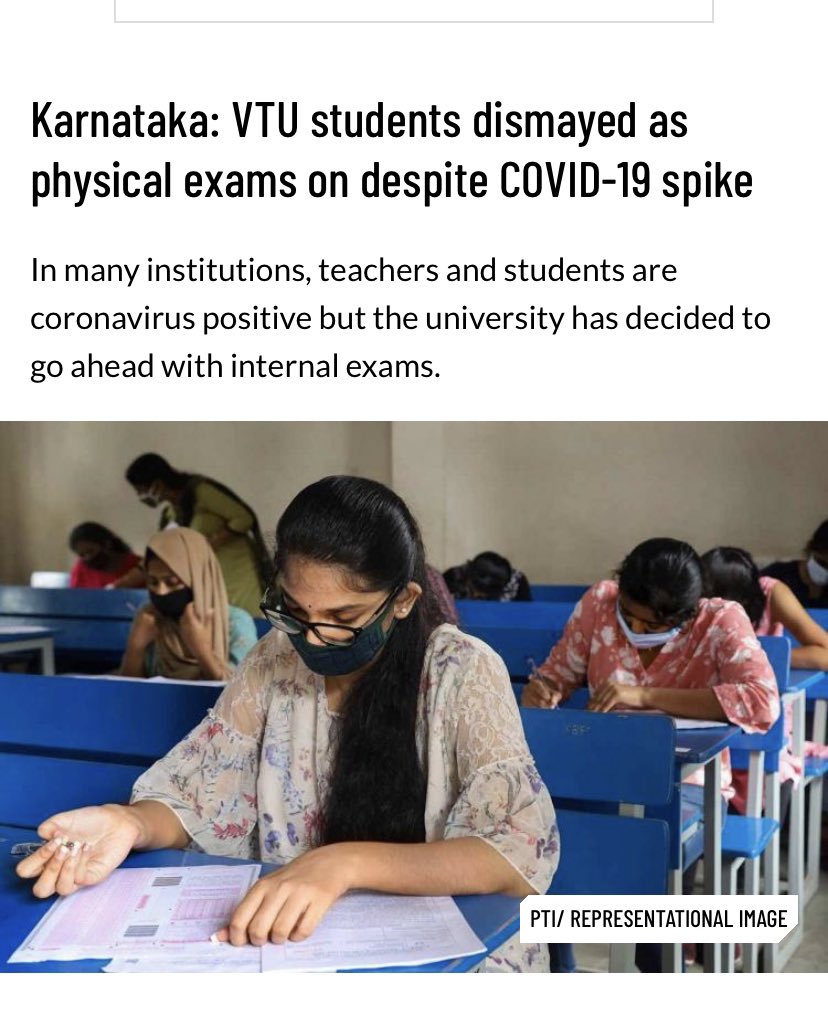 anvith_kateel's tweet photo. Statement on @thenewsminute Regarding the increase in covid cases in most of the Engineering Colleges &amp; conduction of offline internals. https://t.co/mgDIKiIJg5