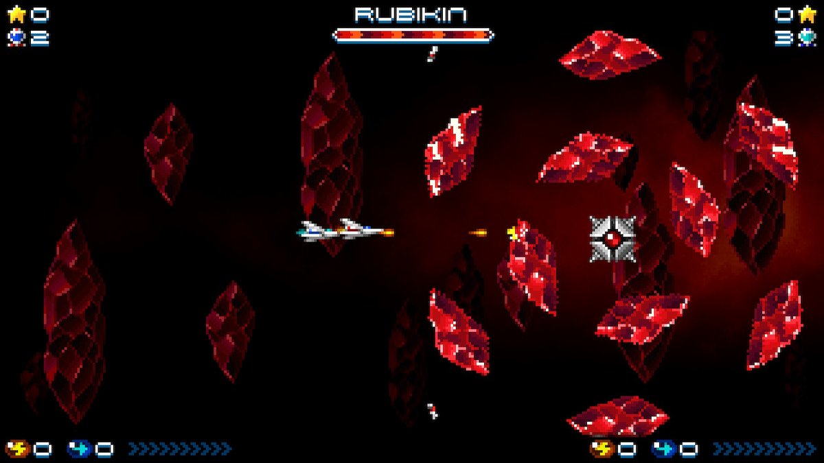 elias0roa's tweet photo. So @CalvinWieland, I think this boss in Super Hydorah was damn hard because it had a ton of health for 2-player mode. I literally defeated it within 30 seconds of using a different primary and secondary we never had. #JanuarySelect #NintendoSwitch https://t.co/32x5El0WDX