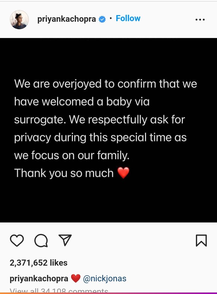 NCMIndiaa's tweet photo. Fr Feminists #MaritalRape is inhuman but #surrogacy where a so called rich couple Physically, Mentally and Emotionally exploits another women is cool and a sign of modernity.Will nt congratulate #PriyankaChopra #NickJonas because motherhood is nt a cosmetic game
#MarriageStrike https://t.co/f7derU1CM5