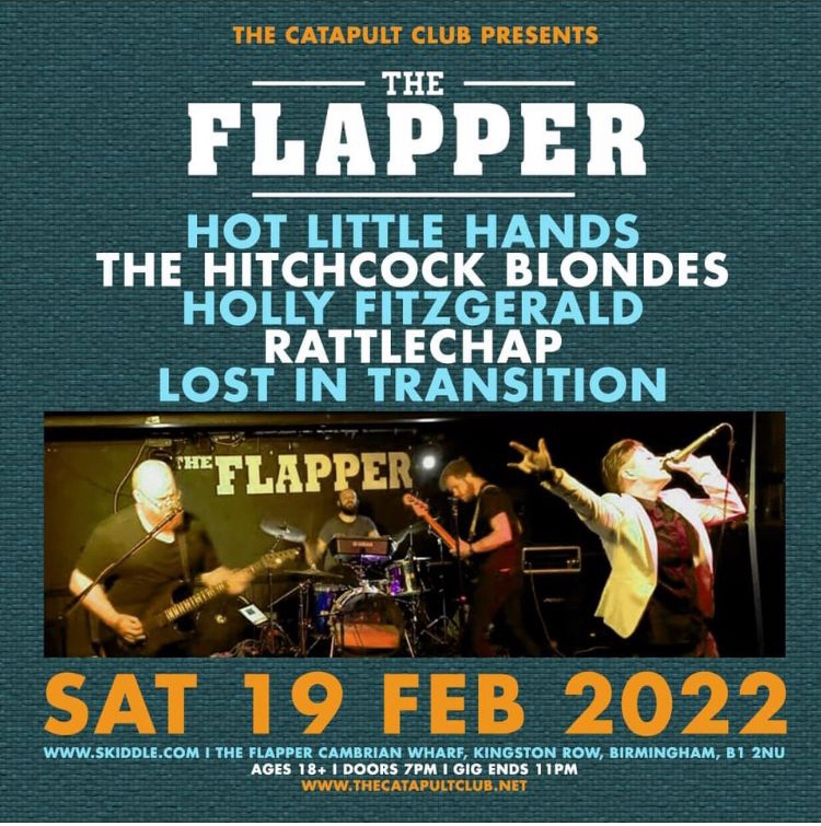 Excited to announce our first gig of 2022 <a href="/TheFlapperBrum/">The Flapper</a> on Feb 19th - can’t wait! <a href="/TheCatapultClub/">The Catapult Club</a>