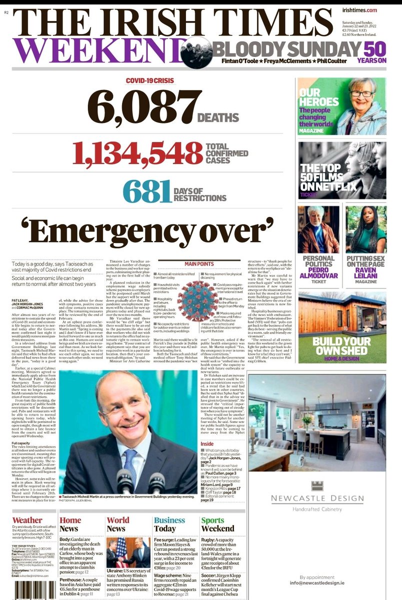 LiamPRyan91's tweet photo. Emergency over - @IrishTimes weekend edition #buyapaper #buyanePaper https://t.co/UIrBS9xo5s