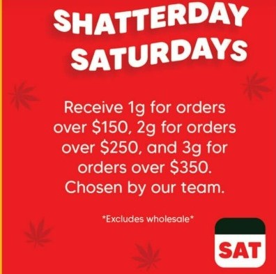 Shatterday today boys and girls. You may use NEW25 for a 25% discount +7g flower on your very first order(excluding sale and wholesale products)

Use GAB15 for a 15% discount on your next(excluding sale and wholesale products)

Visit bcmedichronic.org and sign-up👌❤️