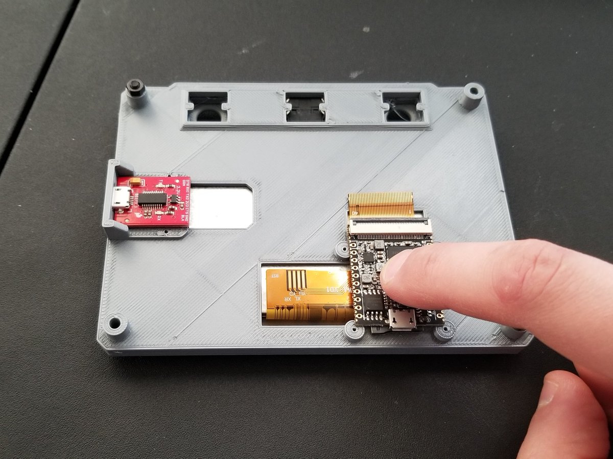 line_ctrl's tweet image. The #LicheePi Nano has finally found a decent spot on the back of this gadget (had to give up on using snap-fit attachment), just gotta wait for the M1.7 screws to arrive