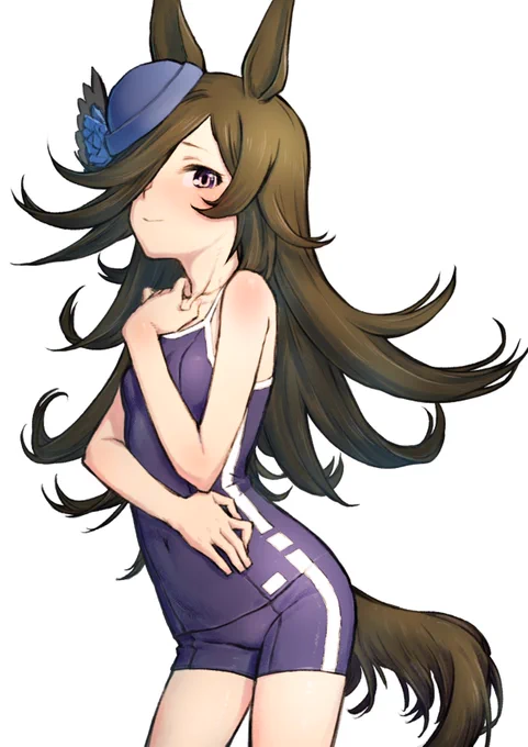 水着のライスシャワーちゃん。 