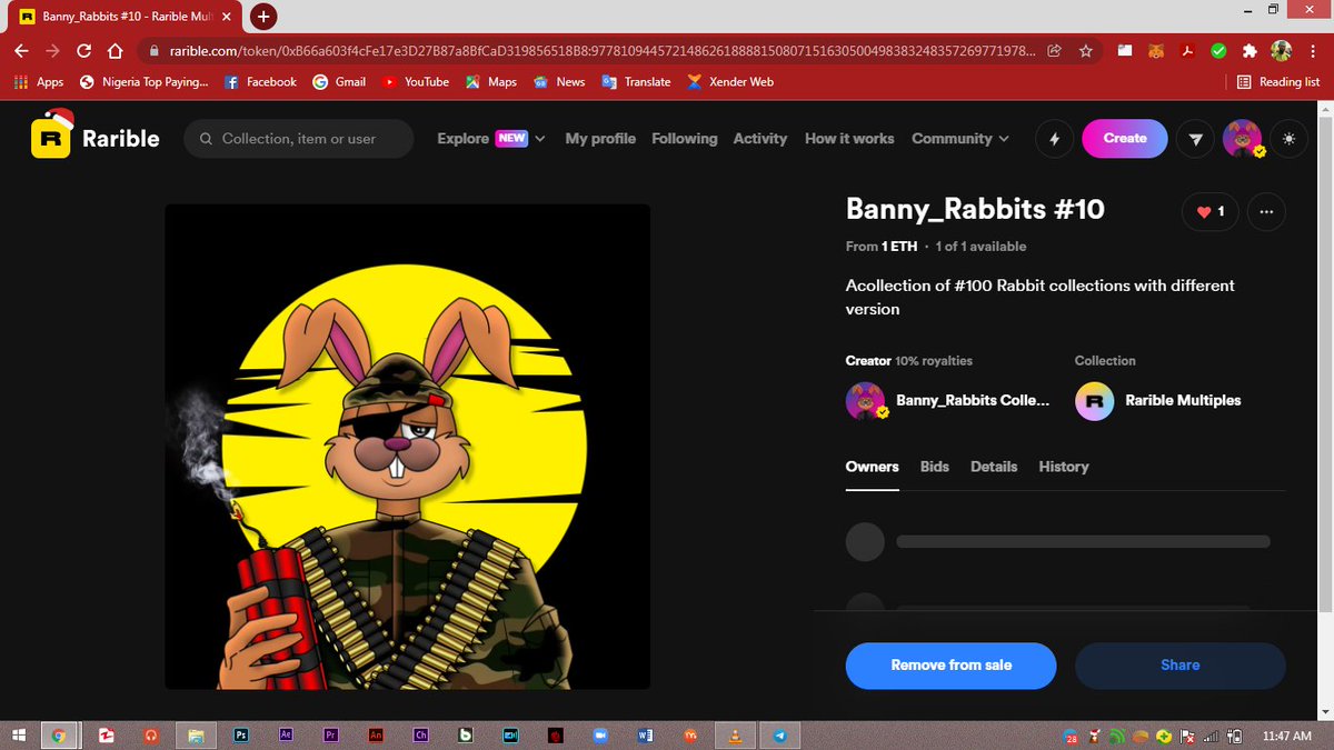 BannyRabits's tweet photo. @rarible Now on rarible @BannyRabits checkout https://t.co/5Bgu29OlIA