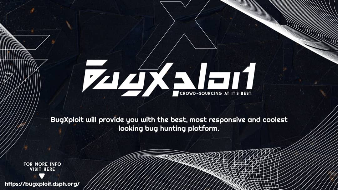 dsph_official's tweet photo. Hi everyone,
Bugxploit is the most advance bug bounty (crowd source platform) of world
PRE REGISTER: https://t.co/FBax4u3RNN https://t.co/oXZxJkxEjW