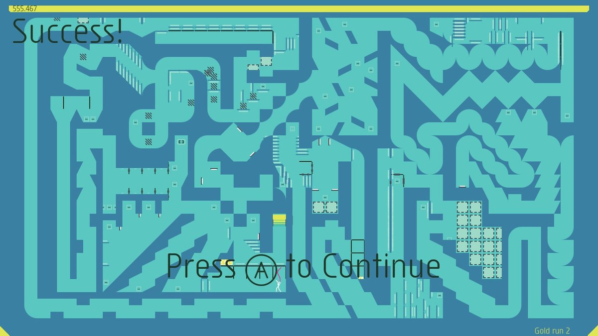 elias0roa's tweet photo. Who ever made this level is kinda cruel. Yes this was a custom made level, not one made by the dev team. #NPlusPlus #JanuarySelect #NintendoSwitch https://t.co/euHfK3Gp5Q