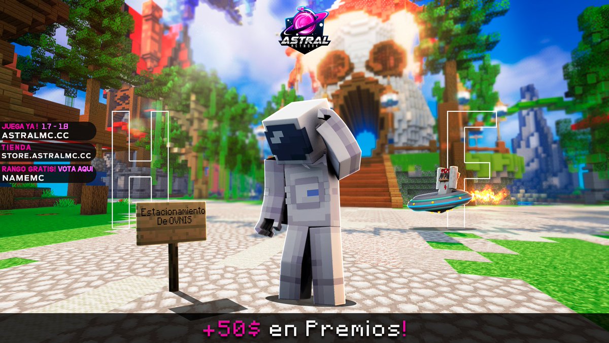 AstralNetworkCC's tweet image. Nuestro SOTW de HCF inicia hoy a las 4PM EST, seguiremos sorteando rangos en el chat. ¡Asegúrate de no perdértelo! 🎁

Estaremos sorteando lo siguiente:

🚀x1 Rank Astral
🚀x1 Kit Teamfight
🚀x10 LuckyBlocks

¡Síguenos, Retweet y dale me gusta para participar!