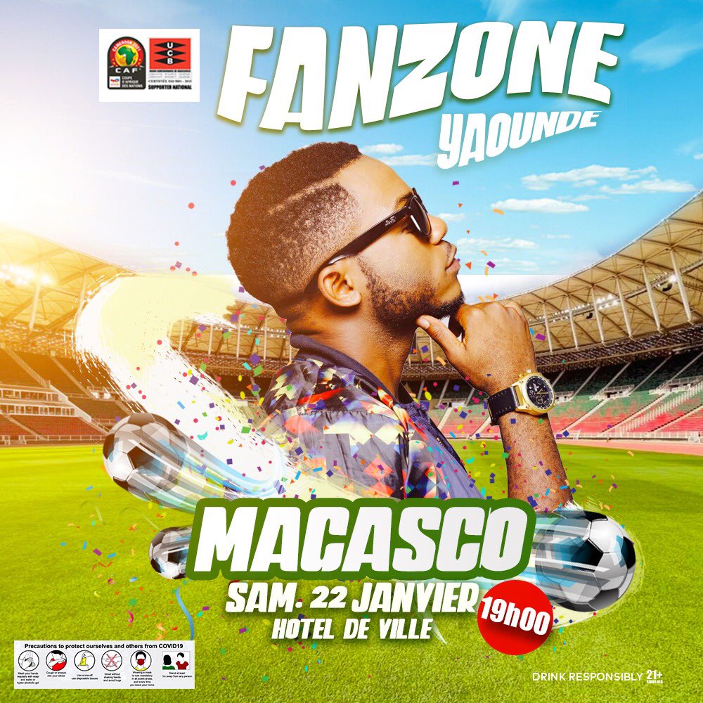 AgenceNimbus's tweet photo. L’ambiance ne s’arrête pas dans les fans zones.

En attendant le début des huitièmes de finale, pus avons prévu du lourd pour maintenir la ferveur.

#theShowMustGoOn
#CanTotalEnergiescameroun2021 https://t.co/qHCDNBeBIt