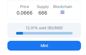 Dev1lChildz's tweet photo. 12% sold. Slow but sure. We must not let our spirits drop. Because this can go to the moon.🔥 

https://t.co/i063ohIxoq

#StealthMint #nft #nftsolana  #nfts #SolanaNFTs #SolanaNFT #SOLnfts #Solana #SolanaCommunity https://t.co/UF9M9zwOEx