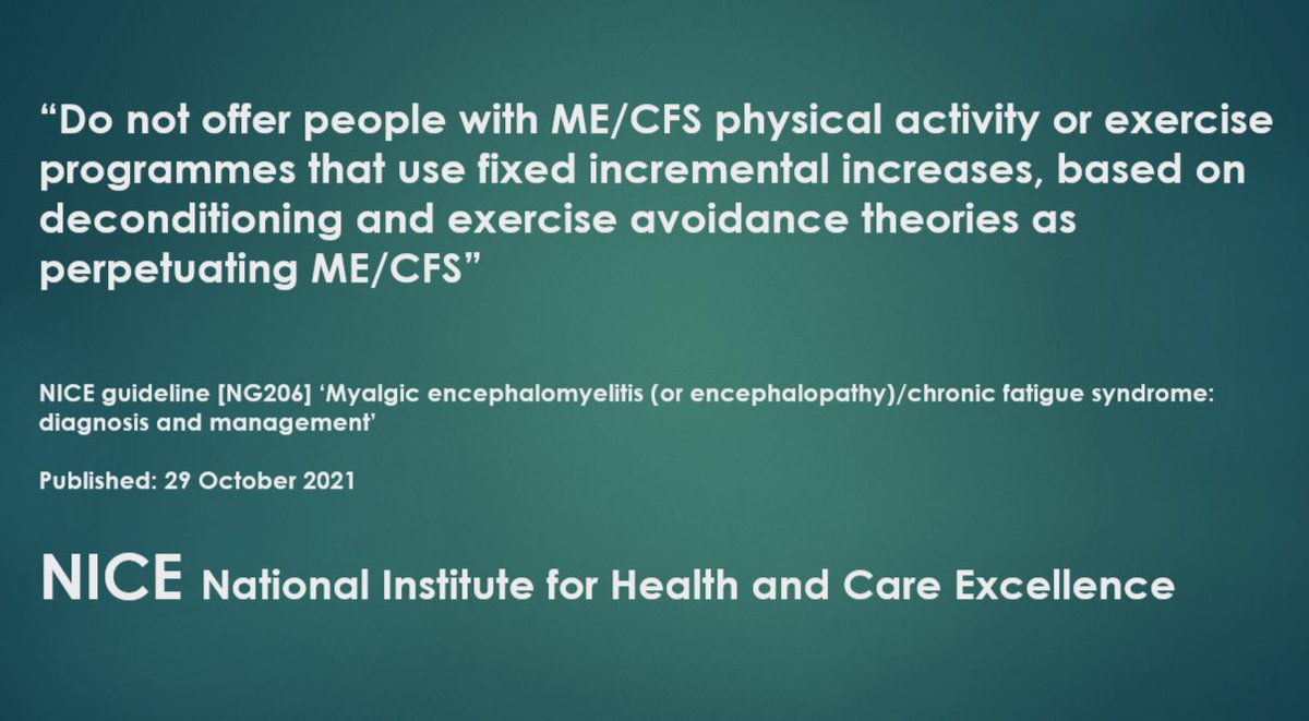 Encouraging healthy people to exercise is fine but please remember that exercise is contraindicated for people with #MECFS and many #LongCovid patients. #r4today