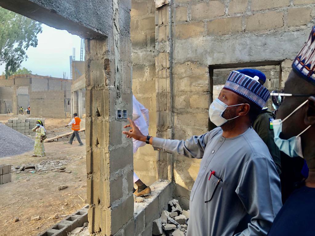 MohdHAbdullahi's tweet photo. #ZariaProjects
I inspected on going works on Auditorium & Exhibition buildings at the @NARICTZx headquarters. So far work done seems in order and according to specifications. The contractor commit to delivering on schedule https://t.co/wDuPLZYMKR