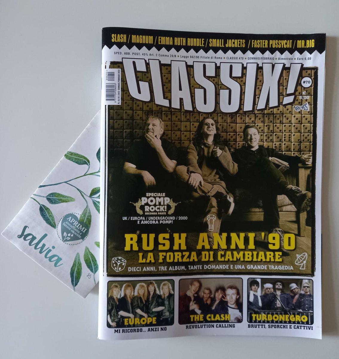 Classix! n. 70 è in edicola @rushtheband '90, @TheClash @Turbonegro @Europe Pomp Rock (parte II) e naturalmente decine di recensioni ed interviste. @SMALLJACKETS @fasterpussycat #allfortheloveofrocknroll #rivistemusicali #musicmagazine #scriveredirock #raccontareilrock