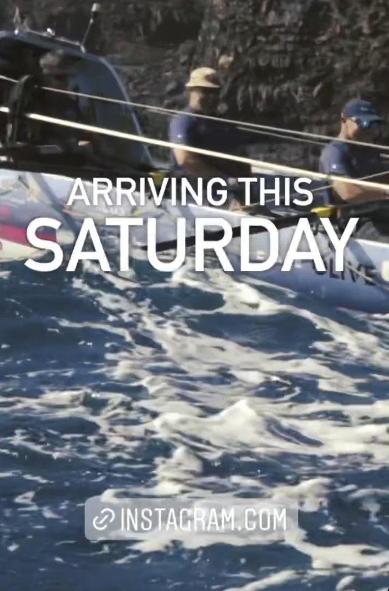 Jeep your eyes peeled on YouTube to see our arrival after 41 days at see.