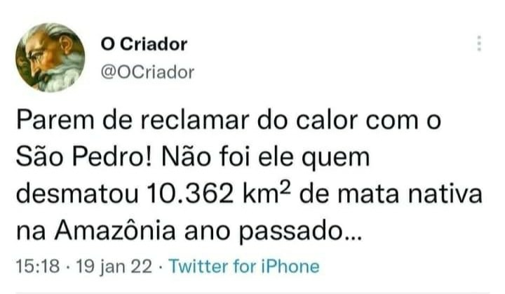 QuebrandoOTabu's tweet photo. "Ain, o clima tá doido..."

Poxa, quem poderia adivinhar que destruir desenfreadamente o meio ambiente teria consequências, né?

Via @OCriador https://t.co/VDaspVegWK