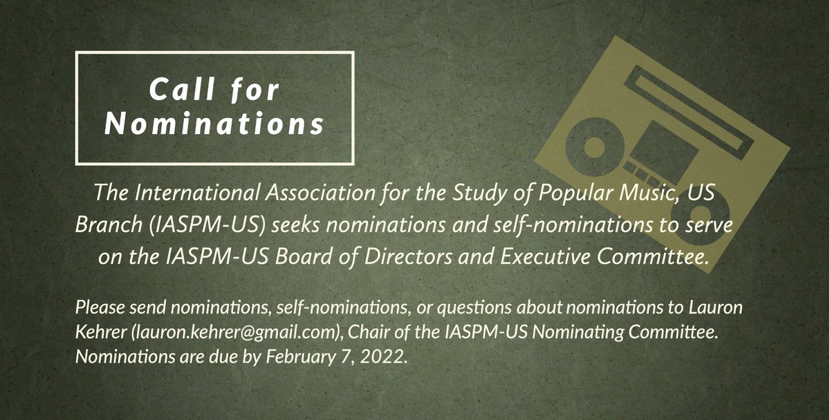 Call for Nominations
iaspm-us.net/iaspm-us-call-…