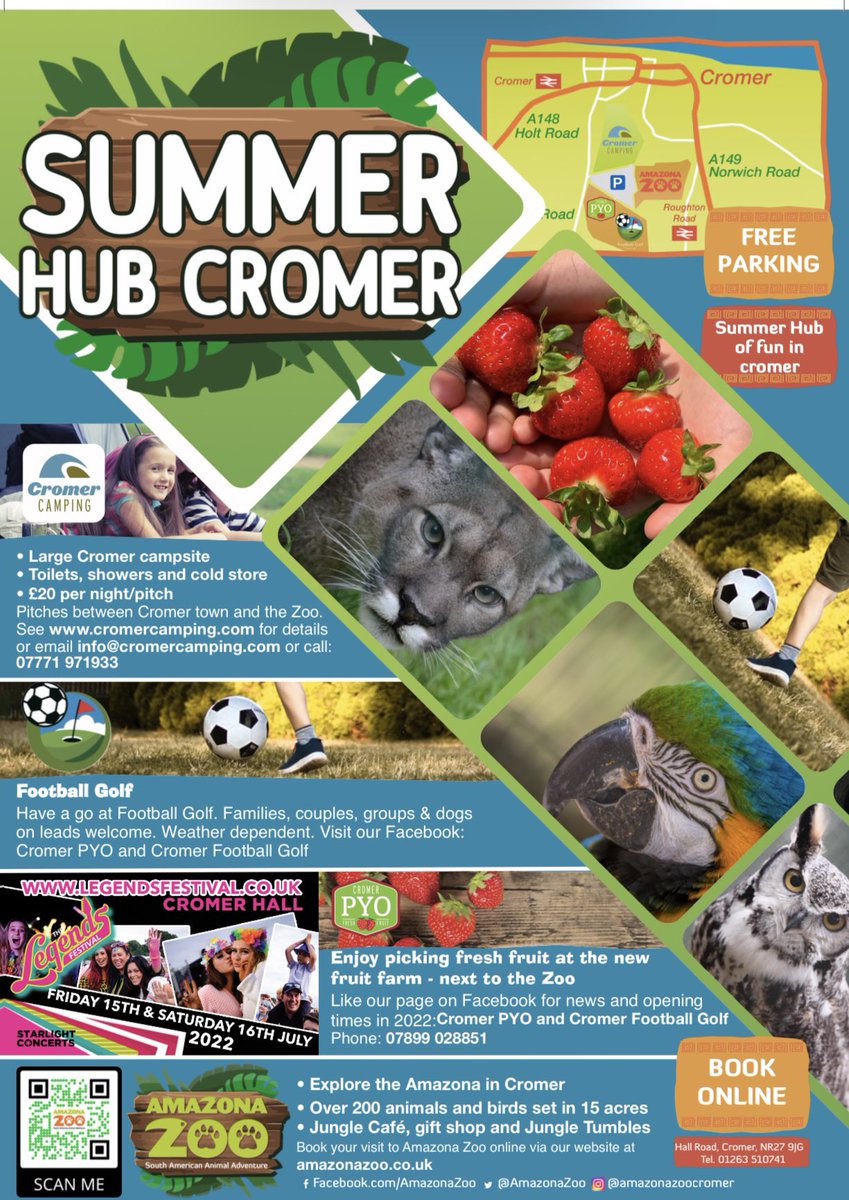 Amazona Zoo (@amazonazoo) on Twitter photo What do you think of our new Summer Hub? #cromer #amazonazoo #footballgolf #cromercamping #concerts <a href="/vstnorthnorfolk/">Visit North Norfolk</a> <a href="/CromerDeals/">Cromer Deals</a> <a href="/JunglePR/">JunglePR.com</a> <a href="/visit_norfolk/">Discover Norfolk</a> <a href="/East_of_England/">VisitEastofEngland</a> #travel #summer #norfolk What do you think of our new Summer Hub? #cromer #amazonazoo #footballgolf #cromercamping #concerts <a href="/vstnorthnorfolk/">Visit North Norfolk</a> <a href="/CromerDeals/">Cromer Deals</a> <a href="/JunglePR/">JunglePR.com</a> <a href="/visit_norfolk/">Discover Norfolk</a> <a href="/East_of_England/">VisitEastofEngland</a> #travel #summer #norfolk