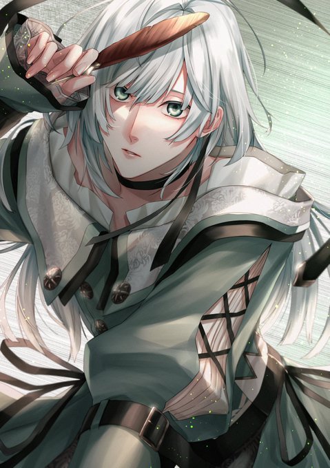 「quill white hair」 illustration images(Latest)