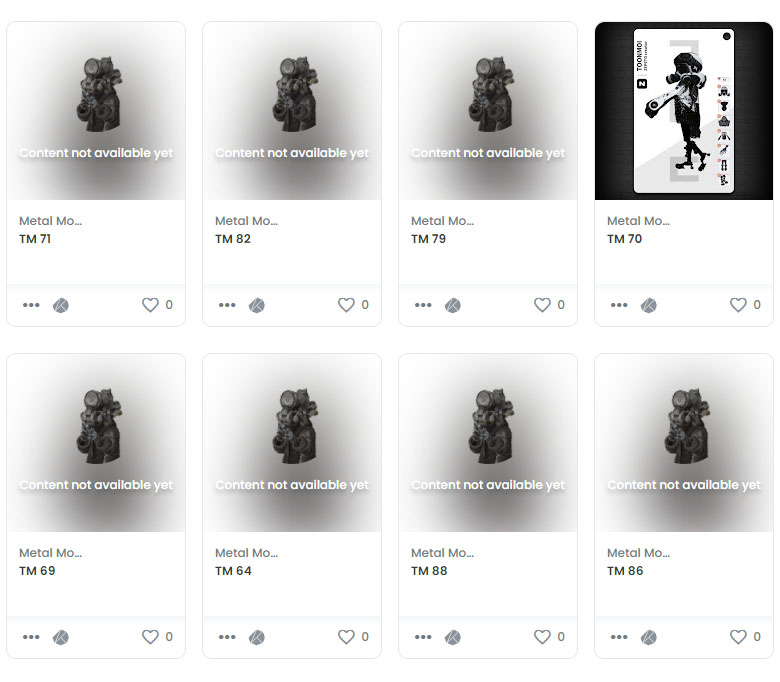 ToonmoiNFT's tweet photo. Metal Monkey
TM 1 ~ 100번 가지 오픈씨 민팅 끝나고 이미지가 제대로 나올 때까지 기다리고 있습니다 :)
요즘 오픈씨에 민팅하면 이미지 정상적으로 되기까지 시간이 좀 걸립니다 :)
#Klaytn #NFT #NFTart #OpenSea #NFTCommunity #NFTs #ZEPOTO @OpenSea https://t.co/bGKphTV8XF