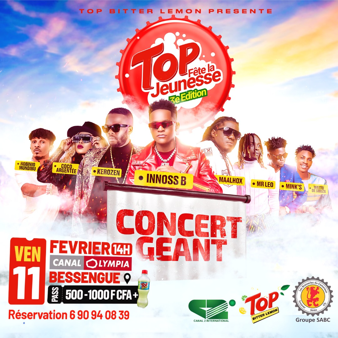 .<a href="/officialinnossb/">INNOSS'B</a> , #Maahlox , #Kerozen, @mrleo237, <a href="/argentee_coco/">CocoArgentée</a>, <a href="/MinksOfficiel/">#NEW #SINGLE | “ CHARGÉ ” OUT NOW 💥 🎶♨️</a>, <a href="/robiniomundibu5/">strong environmental</a> et Watto de  Souza t'attendent le vendredi 11 février à Canal Olympia Bessengue pour la Top fête de la jeunesse. 

#TopDivers