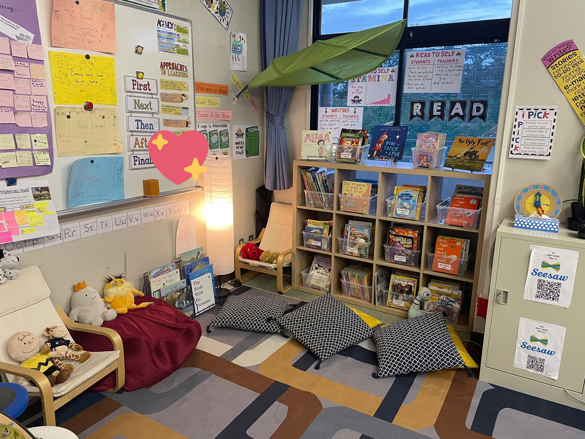 Loving my updated class library space 😊 #FISSharks #FISreads #pyp #classlibrary