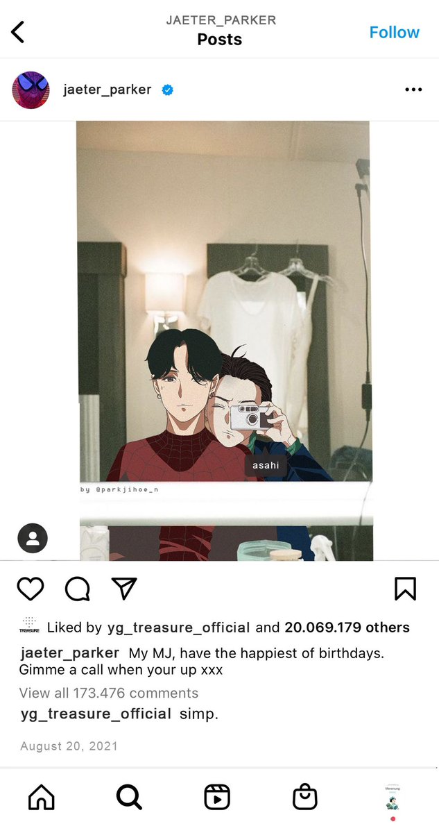 parkjihoe_n's tweet photo. Spidey Jae-ter Parker and his MJ 🕸💖

#TREASUREfanart #jaesahi https://t.co/mK1LCF5mht