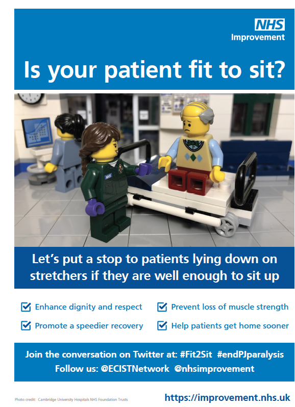 BrianwDolan's tweet photo. @katren_tyler @geri_doc @JAMAInternalMed Goodness, that's such a kind and generous comment Katren, thank you so much.
As deconditioning can (and does) start in ED, here's a wonderful #Fit2Sit poster from the fab @ECISTNetwork to encourage folk to keep patients dressed where possible/appropriate
#endPJparalysis https://t.co/i8RGLCEh45