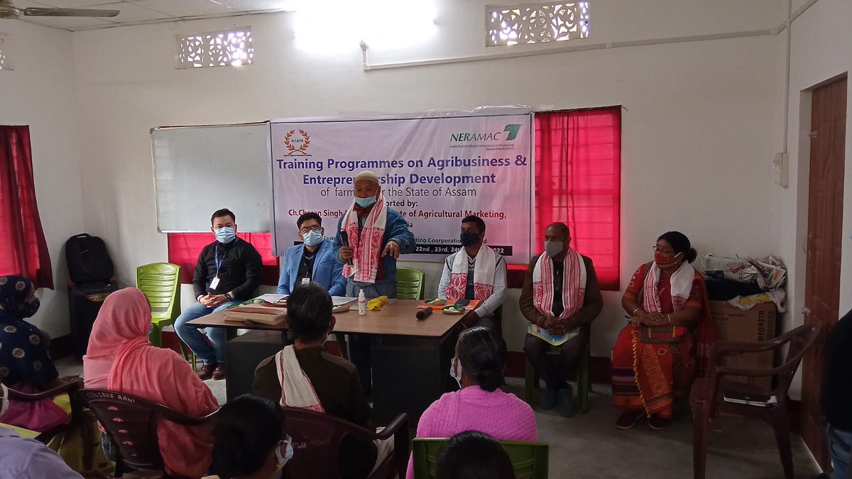 neramac's tweet photo. NERAMAC started second  3 days  entrepreneurship development program sponsored by NIAM (National Institute of Agricultural Marketing) at Rani Block, Kamrup Rural district, Assam.

#ENTREPRENEURSHIPDEVELOPMENTPROGRAM 

@MDoNER_India #NIAM https://t.co/t8fypbHqFu