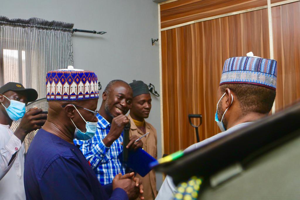 MohdHAbdullahi's tweet photo. #ZariaProjects I inspected the ⚽️ ball making laboratory @NarictZaria, I’m informed the #BallTeam met 4 out of 6 @FIFAcom parameters for standard balls. I charged @NARICTZx to put more efforts to improve Its ball production tech and handmade precision quality to meet global stdds https://t.co/K80tqwXwVD
