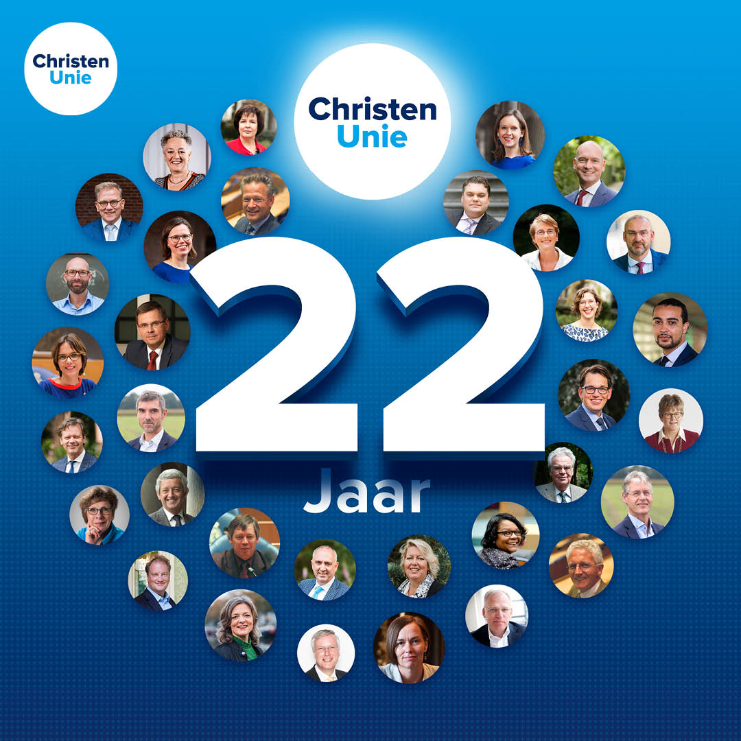Vandaag is een feestelijk dag, want we zijn jarig! 🥳 #22

We zijn ontzettend dankbaar voor al het werk dat er namens onze partij in de afgelopen 22 jaar is gedaan. Op naar nog veel meer mooie jaren!