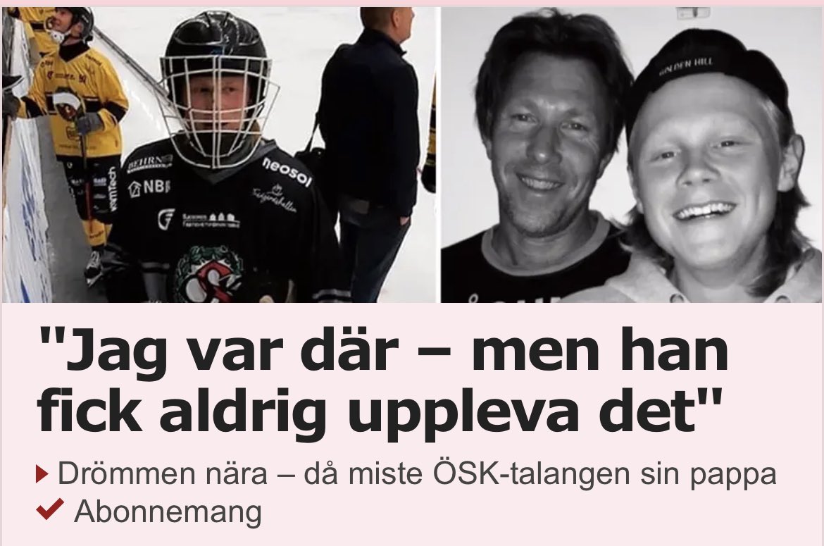 Sebastian Lundgren har presenterat sig i elitserien. Drömmen om att debutera för ÖSK delade han med sin pappa. I somras, kort efter sonens hemkomst från LBK, gick Ola bort alldeles för ung. #svbandy sportbladetplay.se/nyheter/1/147