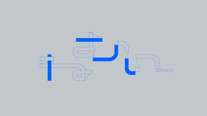ねむい作字たち 