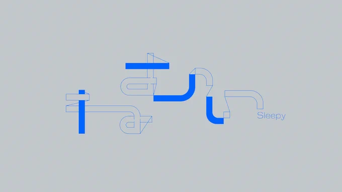 ねむい作字たち 