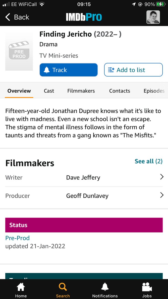 hollyrhian's tweet photo. Well itβs official. @FindingJericho1 is officially on @IMDb @davebjeffery @Geoff_Dunlavey @c_davidson2022 @LoriBrettUK @BazWestland @GOWoodward @RobinRavi14 @tfairhurstart πππ #findingjericho #ComingSoon https://t.co/5pw5Hha0xX