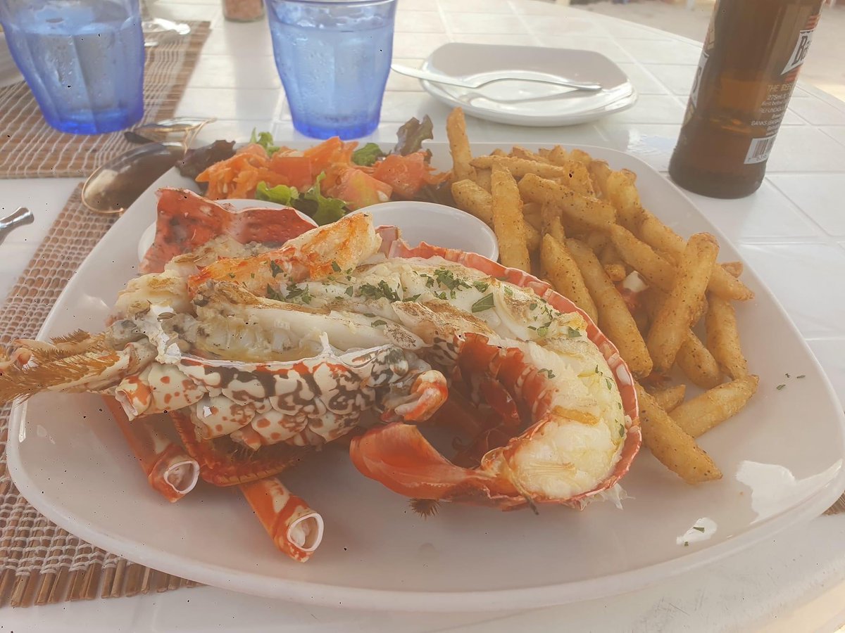 Lobster Alive Restaurant at Wesley House on Bay Street in the City of Bridgetown in the parish of St Michael on a beautiful beach. You can dine right on the beach at this lovely beach shack restaurant with a fantastic view of the Carlisle Bay. Excellent!!!
lobsteralive.net