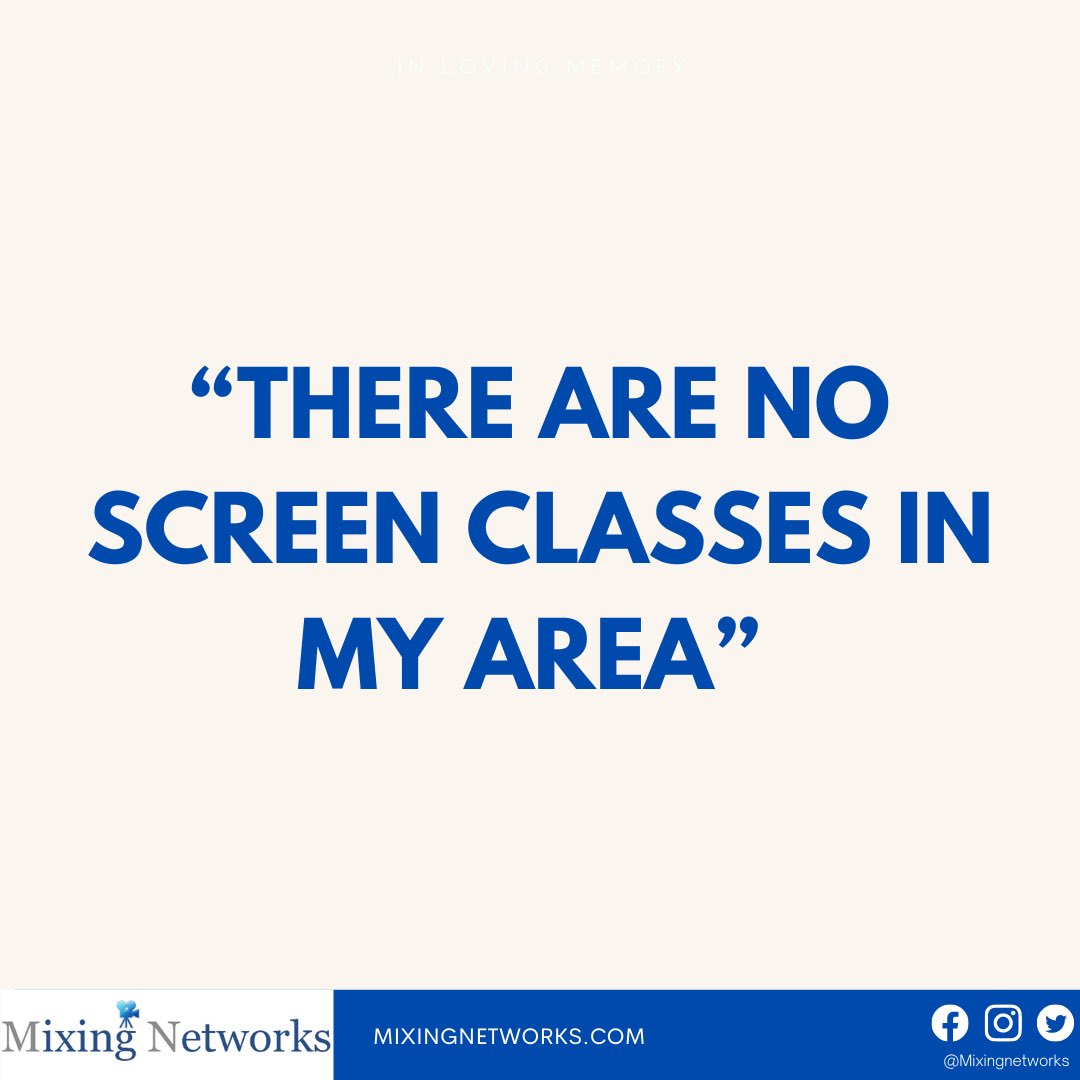 mixingnetworks's tweet photo. Actors who aren’t London based - we’ve got you! 

Here at Mixing Networks we know that professional screen acting/ self tape classes are so hard to come by, especially when you don’t live in London. https://t.co/mAdZvK0ham