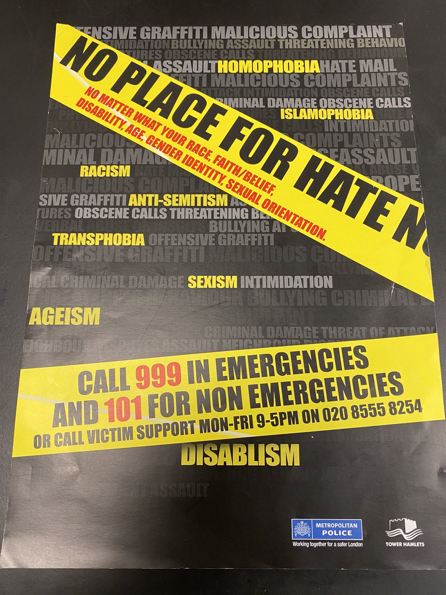 MPSRTPC's tweet photo. Central East STT Officers attended a community event at Poplar Harka housing association offices in E3. They gave help and advice on reporting hate crime. Hate crime against any community will not be tolerated. Please don't hesitate to report. #CESTT https://t.co/nu7JBrMUtT