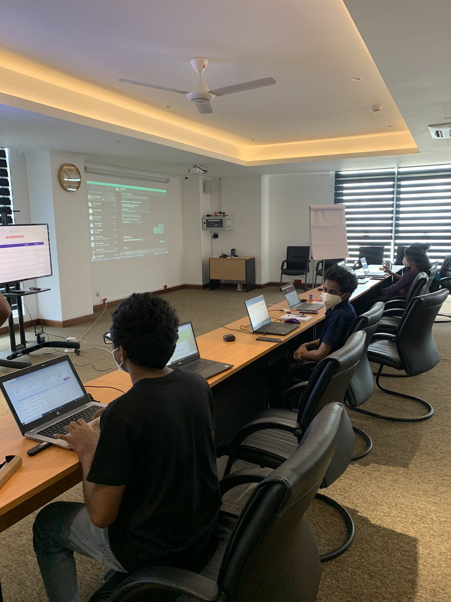 99x_io's tweet photo. The #99x team ready to launch #Hacktitude - 9 hours of coding by almost 600 undergraduates across the island! https://t.co/yb1Zbh8KOA