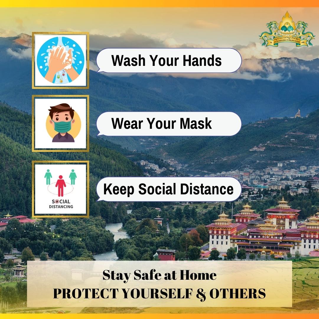 TheBETAPark's tweet photo. A gentle reminder to continue adhering to Covid-19 protocols. Help us prevent the spread of Covid-19 by staying at home. Protect yourself and others around you.
Take care and stay safe!
#thebetapark #covid #staysafe #stayhome #Bhutan #GNH #togetherwecan #chamjeykha https://t.co/n7YWiiwIkn