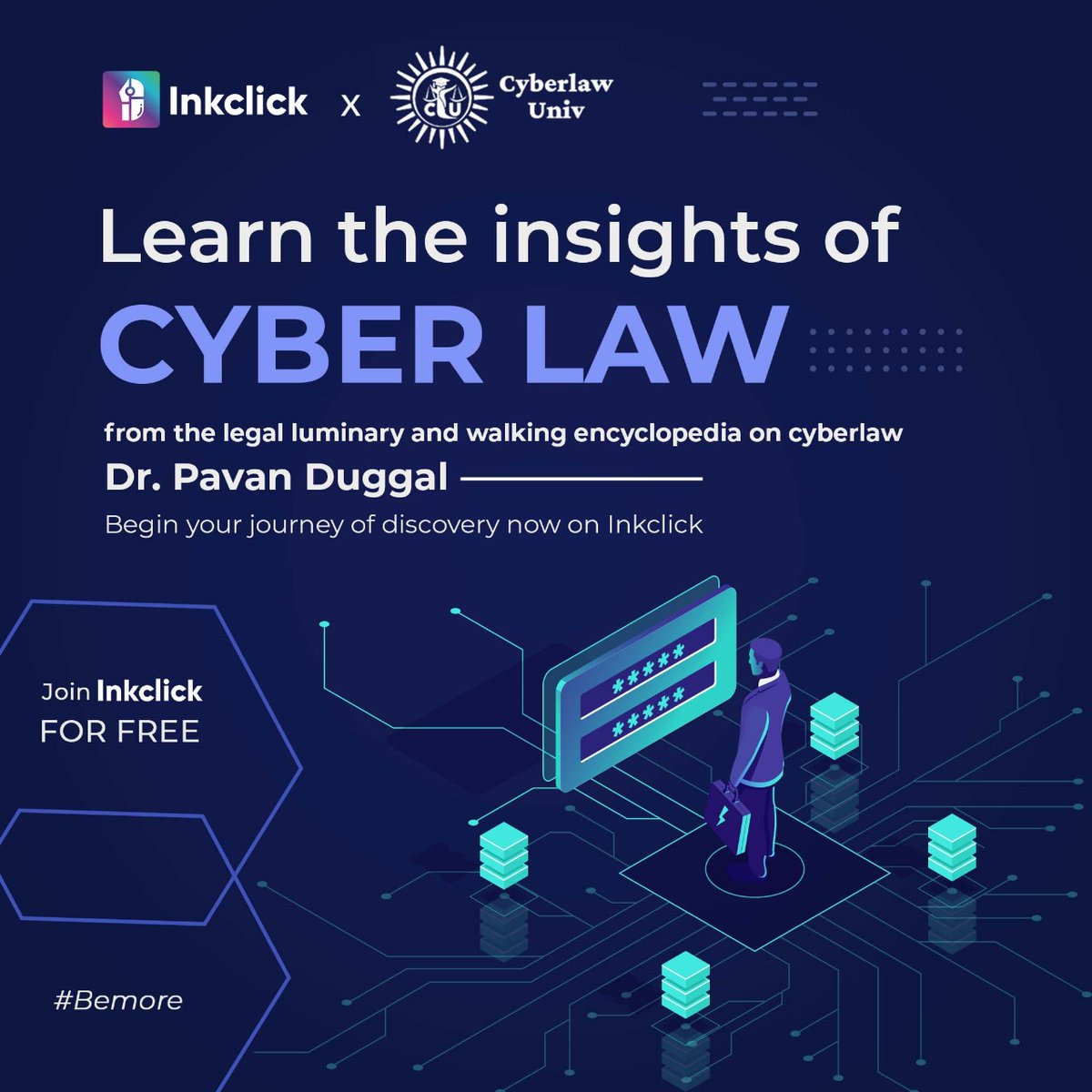 sanan_ankit's tweet photo. The online course carefully curated by one of the top 4 cyber lawyers in the world- Dr. Pavan Duggal provides tremendous insights into the Cyberlaw skillsets to empower you to make intelligent decisions in your day-to-day interaction in the digital format.

Join the course now. https://t.co/ikd2AJMrRh