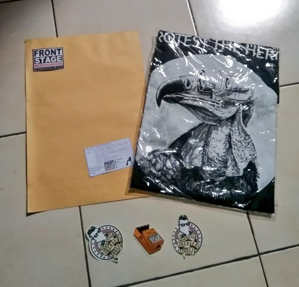 Shipping Time! #kaosband Protest The Hero goes to Bogor, Jawa Barat. Thanx for shopping bro! #kaosband #kaosmusik #jajanrock