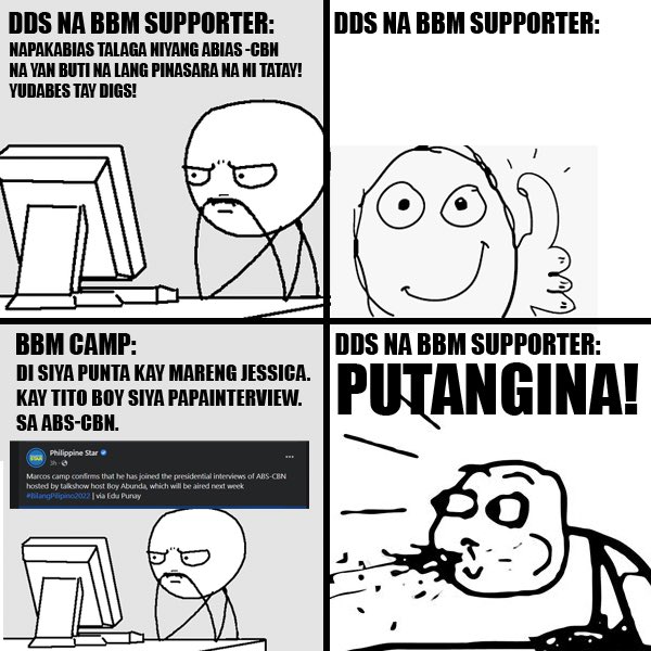 pep_bart's tweet photo. nakakasamid maging dds na bbm supporter, no? https://t.co/jzFLxfNOra