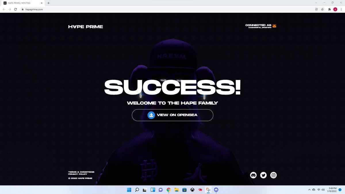 HREAM247's tweet photo. This is what #success looks like in the midst of a  #cryptocrash @HAPEBEASTGANG #lfg https://t.co/DkXFULdn7H