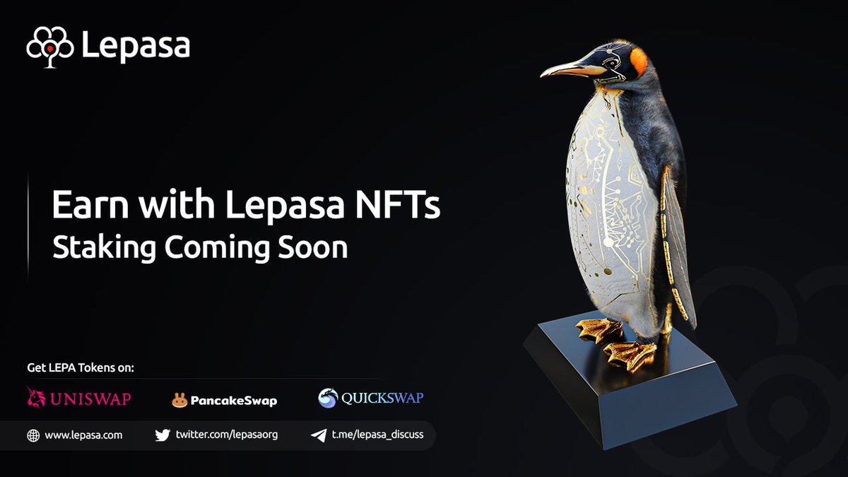Lepasaorg's tweet photo. #Lepasa Fine Art 3D Game Ready #NFTs 
 
It's the time to level up the horizons, where you can #earn with Lepasa NFTs🔥🔥🔥

#Staking, coming soon at https://t.co/z9cFd8EiXP

Stay tuned📲

#stakingrewards #stake #NotJustJPEGs #NFT #NextGenNFTs #Lepaverse #lepa #lepatoken https://t.co/UbbTX5vQXG