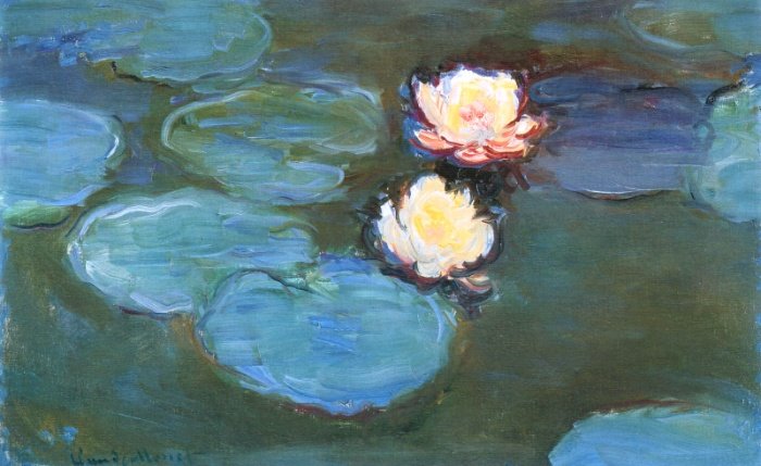water lilies by claude monet!